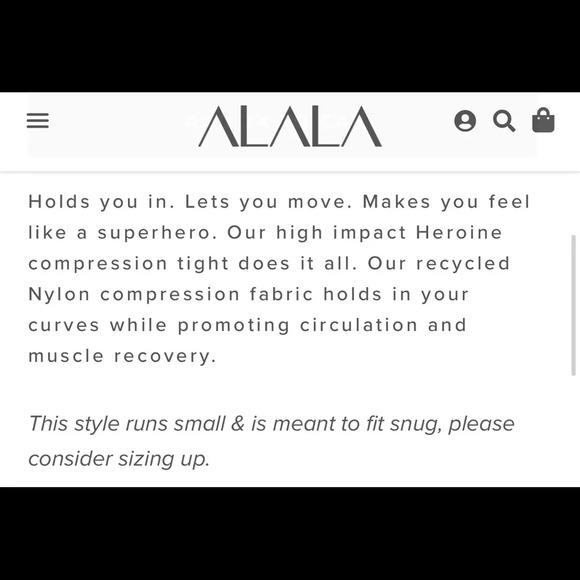 NWT $110 Alala Heroine Tight Leggings - Cropped High Waisted Pants Black Liquid - Picture 8 of 12